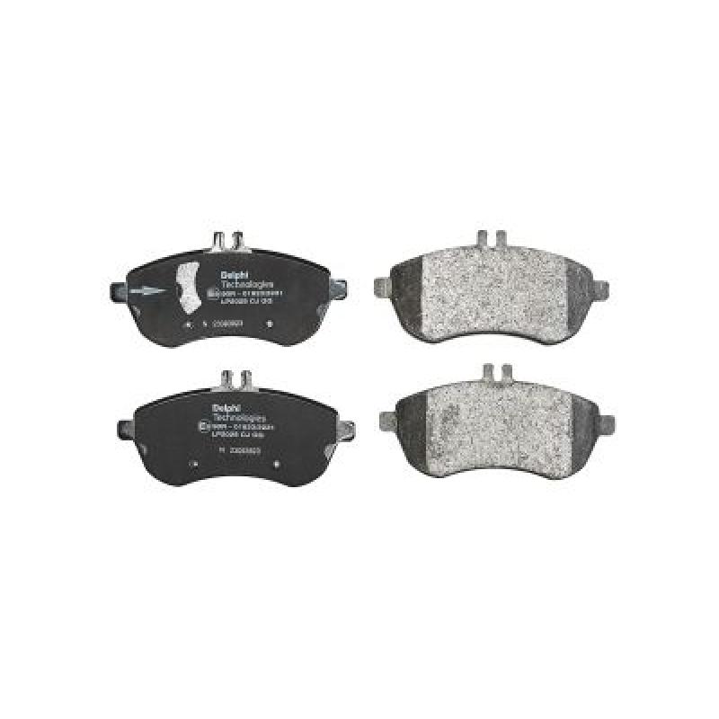 Jeu de 4 plaquettes de frein avant DELPHI LP2028 - Visuel 1