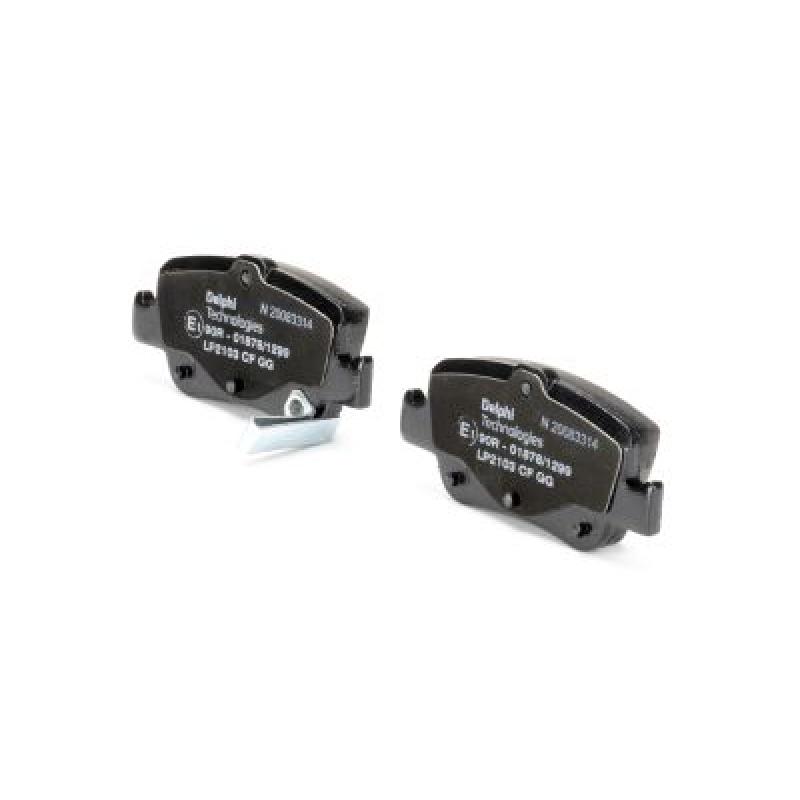 Jeu de 4 plaquettes de frein arrière DELPHI LP2103 - Visuel 1