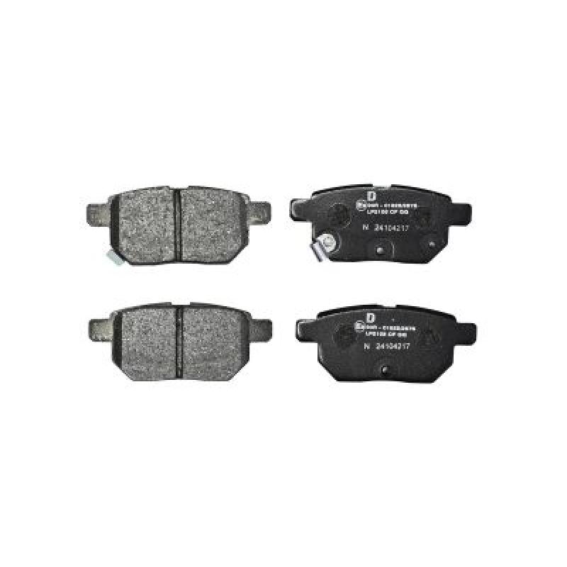 Jeu de 4 plaquettes de frein arrière DELPHI LP2105 - Visuel 1