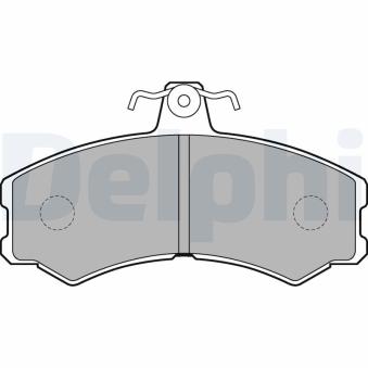 Jeu de 4 plaquettes de frein avant DELPHI OEM A850092003