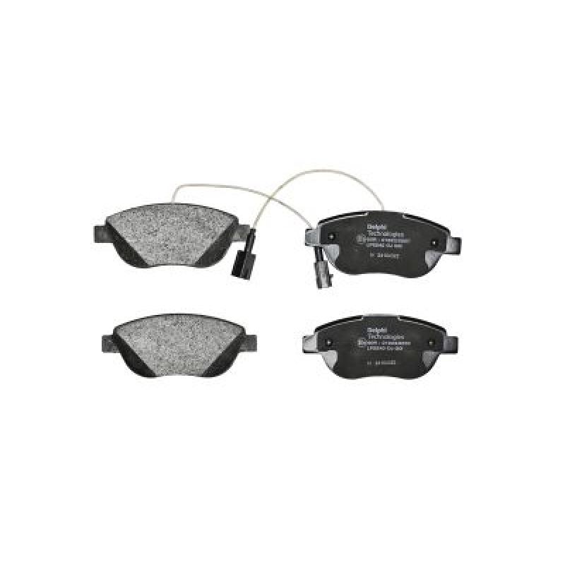 Jeu de 4 plaquettes de frein avant DELPHI LP2240 - Visuel 2