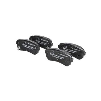 Jeu de 4 plaquettes de frein arrière DELPHI OEM 583021YA50 Jeu de 4 plaquettes de frein arrière DELPHI OEM 583021YA50