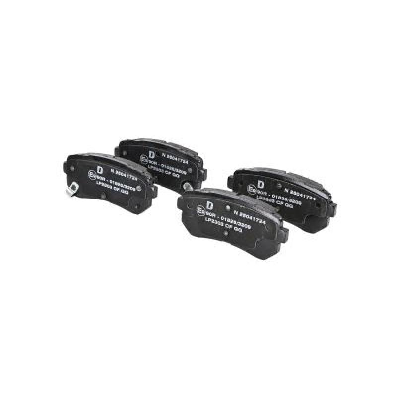 Jeu de 4 plaquettes de frein arrière DELPHI LP2303 - Visuel 1