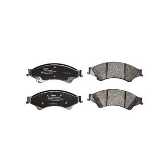 Jeu de 4 plaquettes de frein avant DELPHI [LP2484]