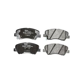 Jeu de 4 plaquettes de frein avant DELPHI LP2497 pour KIA STONIC 1.6 CRDi - 110cv