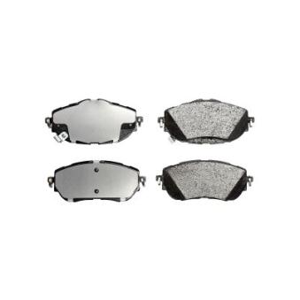 Jeu de 4 plaquettes de frein avant DELPHI LP2691 pour TOYOTA AURIS 1.6 D4-D - 112cv