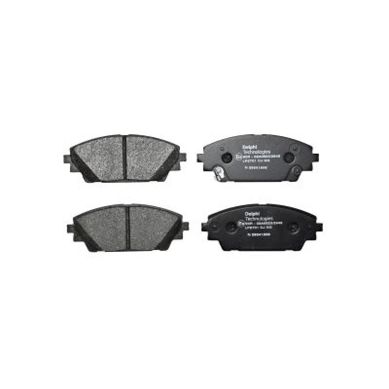 Jeu de 4 plaquettes de frein avant DELPHI LP2701 - Visuel 2