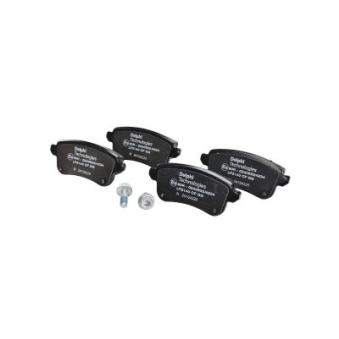 Jeu de 4 plaquettes de frein arrière DELPHI OEM 440608061R Jeu de 4 plaquettes de frein arrière DELPHI OEM 440608061R