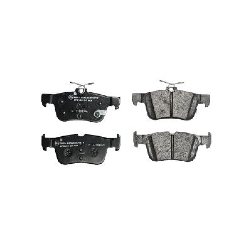 Jeu de 4 plaquettes de frein arrière DELPHI LP3151 - Visuel 1