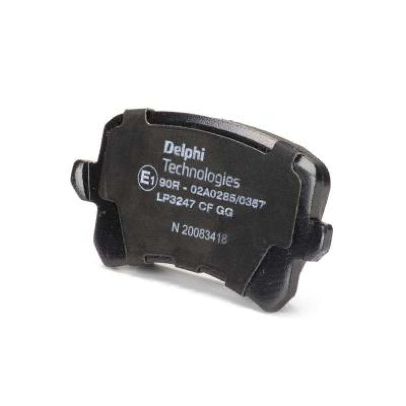 Jeu de 4 plaquettes de frein arrière DELPHI LP3247 - Visuel 1