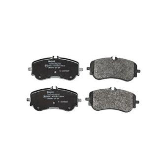 Jeu de 4 plaquettes de frein arrière DELPHI [LP3367]