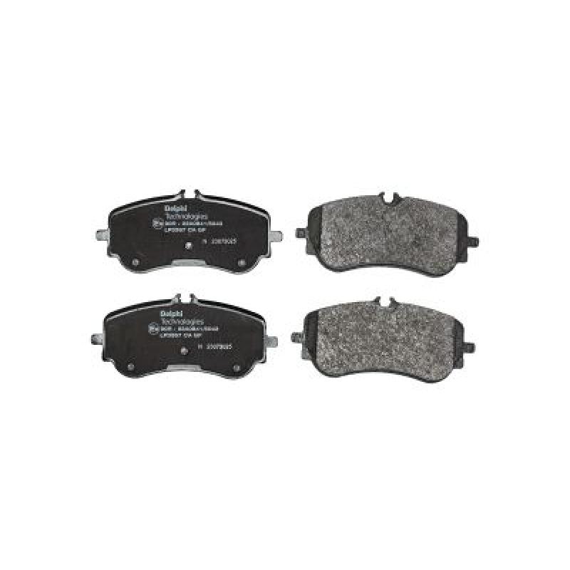 Jeu de 4 plaquettes de frein arrière DELPHI LP3367 - Visuel 1
