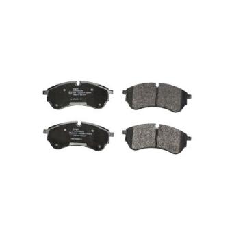 Jeu de 4 plaquettes de frein avant DELPHI [LP3410]