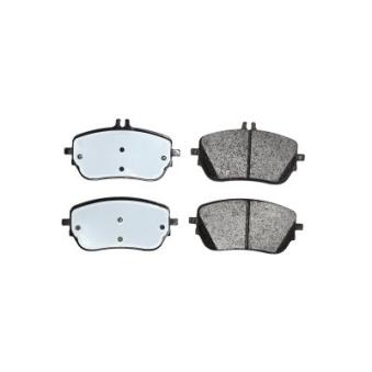 Jeu de 4 plaquettes de frein avant DELPHI [LP3485]