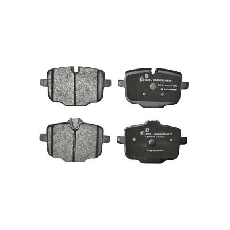 Jeu de 4 plaquettes de frein arrière DELPHI LP3579 - Visuel 1