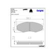DELPHI LP358 - Jeu de 4 plaquettes de frein avant