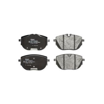 Jeu de 4 plaquettes de frein avant DELPHI LP3651 pour OPEL COMBO 2.0 TDI - 110cv