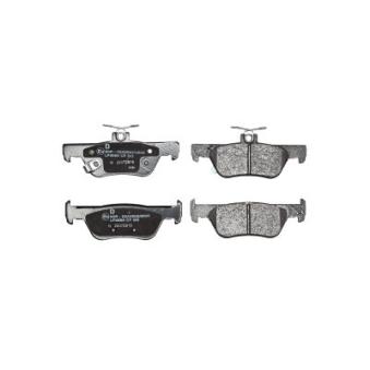 Jeu de 4 plaquettes de frein arrière DELPHI LP3695 pour HONDA JAZZ 1.5 eHEV - 109cv