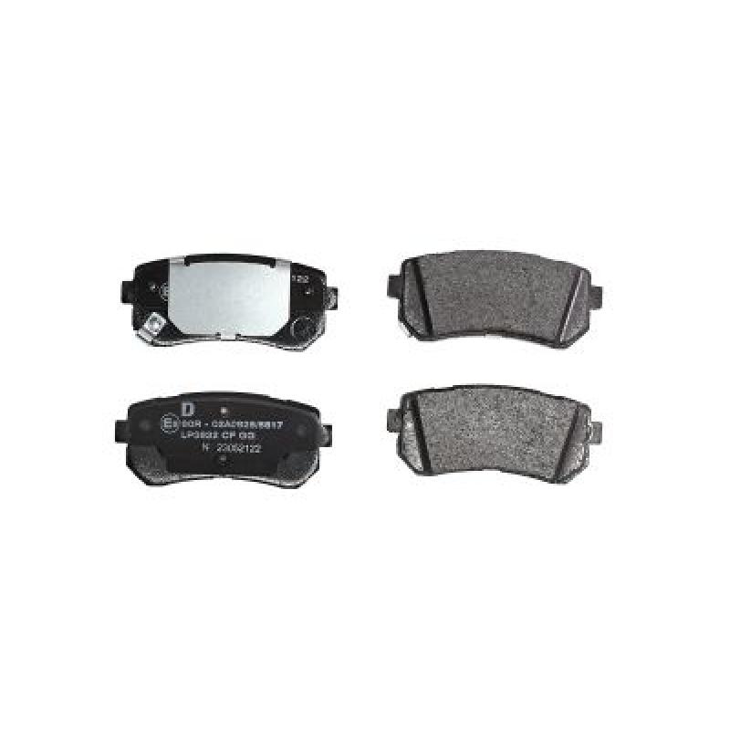 Jeu de 4 plaquettes de frein arrière DELPHI LP3832 - Visuel 1