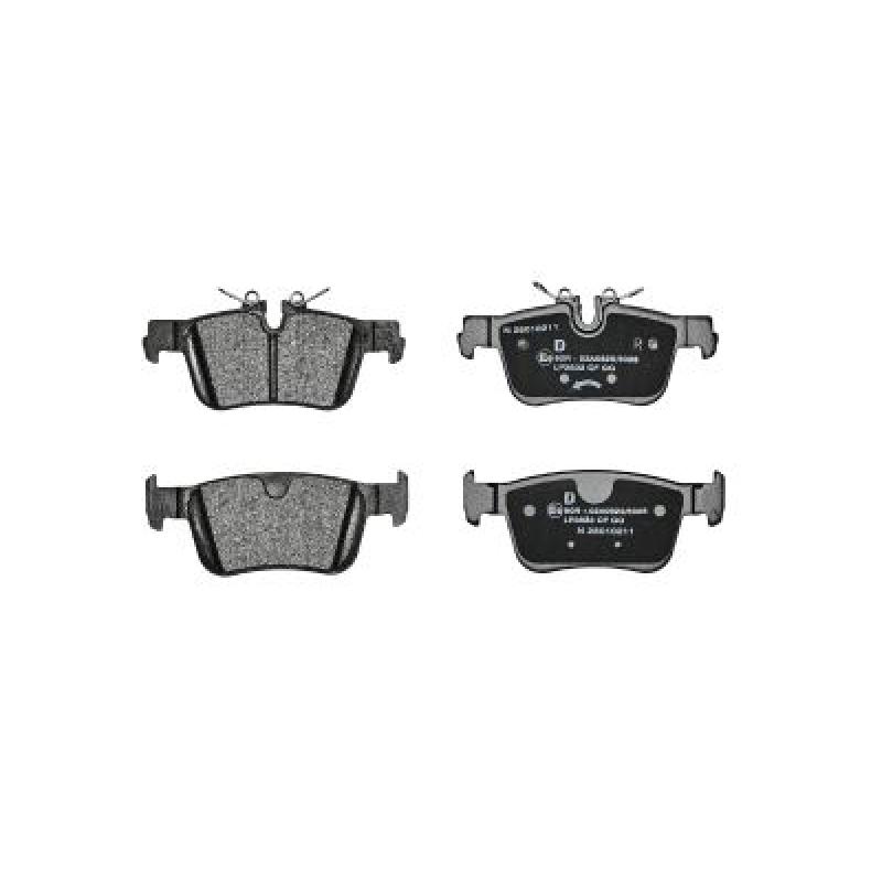 Jeu de 4 plaquettes de frein arrière DELPHI LP3833 - Visuel 1