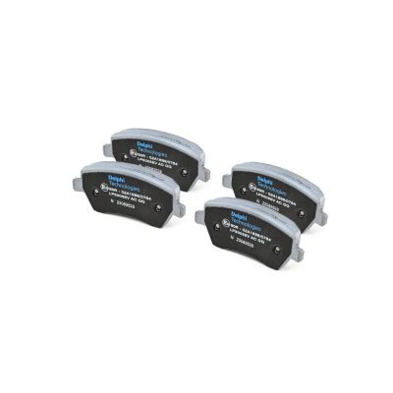 Jeu de 4 plaquettes de frein avant DELPHI LP5005EV - Visuel 2
