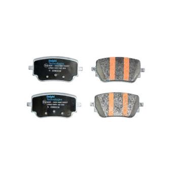 Jeu de 4 plaquettes de frein arrière DELPHI OEM 0004201706