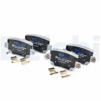 Jeu de 4 plaquettes de frein arrière DELPHI OEM 800824600D