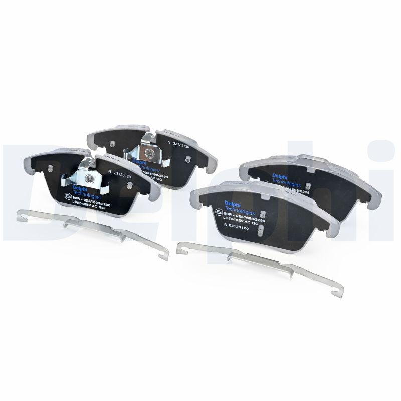 Jeu de 4 plaquettes de frein avant DELPHI LP5048EV - Visuel 1