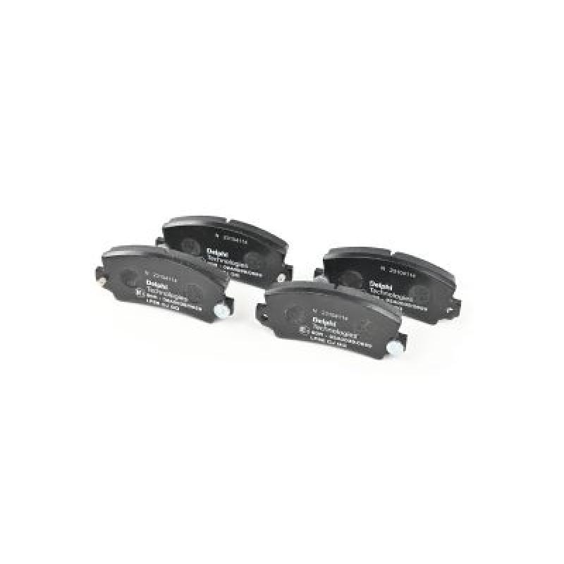 Jeu de 4 plaquettes de frein avant DELPHI LP56 - Visuel 2
