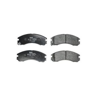 Jeu de 4 plaquettes de frein avant DELPHI LP871 pour OPEL CROSSLAND X 3.0 - 170cv