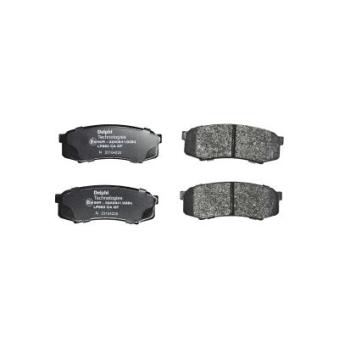 Jeu de 4 plaquettes de frein arrière DELPHI OEM 0446660050