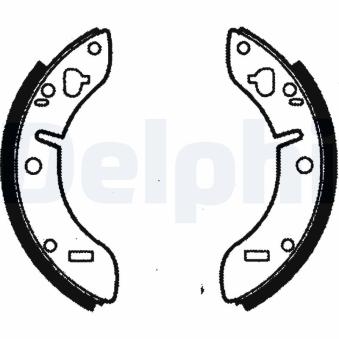Jeu de mâchoires de frein DELPHI [LS1022]