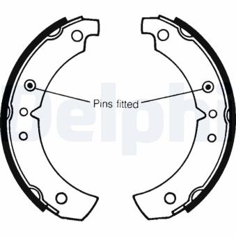 Jeu de mâchoires de frein DELPHI OEM 1520030