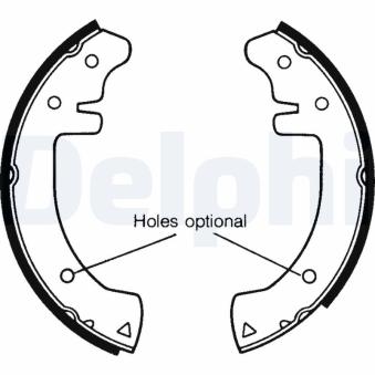 Jeu de mâchoires de frein DELPHI OEM 7701202957