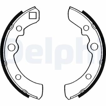 Jeu de mâchoires de frein DELPHI OEM 44070M0200