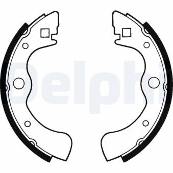 Jeu de mâchoires de frein DELPHI OEM 43153SA0023