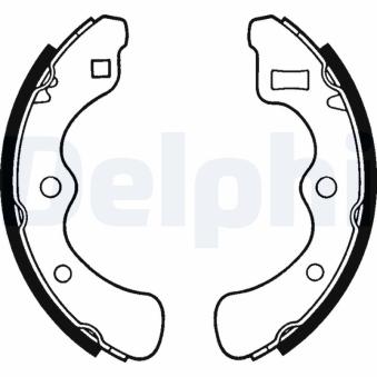 Jeu de mâchoires de frein DELPHI [LS1240]
