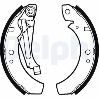 Jeu de mâchoires de frein DELPHI LS1256