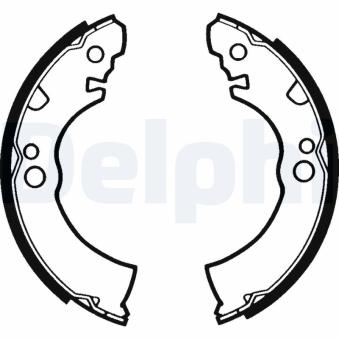 Jeu de mâchoires de frein DELPHI LS1289