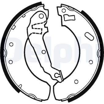 Jeu de mâchoires de frein DELPHI LS1298