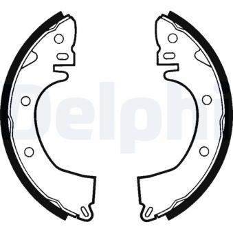 Jeu de mâchoires de frein DELPHI OEM MB134832