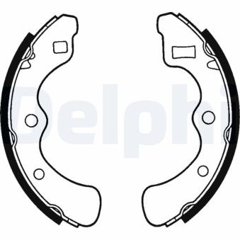 Jeu de mâchoires de frein DELPHI [LS1351]