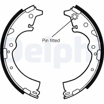 Jeu de mâchoires de frein DELPHI OEM 0449526150