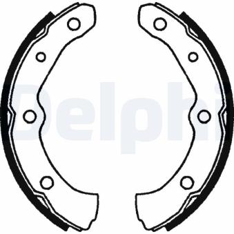 Jeu de mâchoires de frein DELPHI [LS1361]