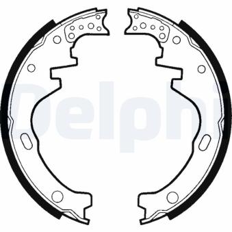 Jeu de mâchoires de frein DELPHI [LS1366]
