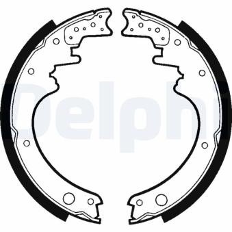 Jeu de mâchoires de frein DELPHI LS1367