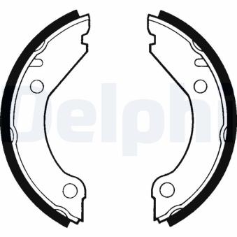 Jeu de mâchoires de frein, frein de stationnement DELPHI LS1375 pour VOLKSWAGEN CADDY 2.3 - 116cv