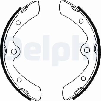 Jeu de mâchoires de frein DELPHI [LS1459]