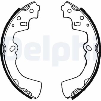 Jeu de mâchoires de frein DELPHI LS1528