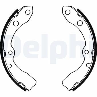 Jeu de mâchoires de frein DELPHI [LS1569]